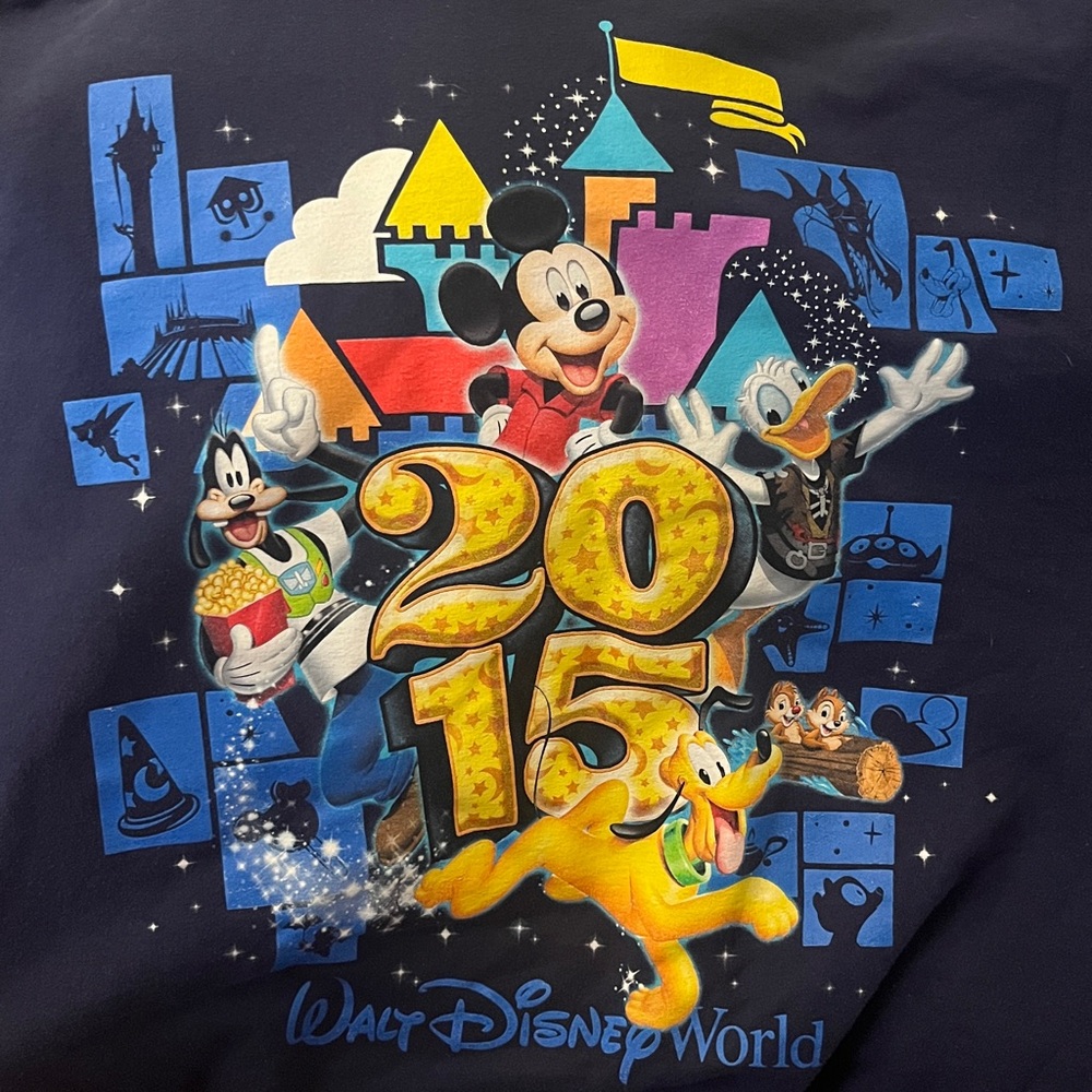 Disneyland Resort 2015 Navy Blue Sweatshirt - Picture 2 of 3